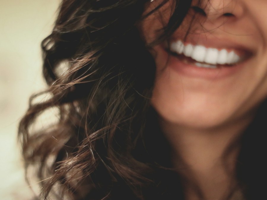 Bright, natural smile after whitening